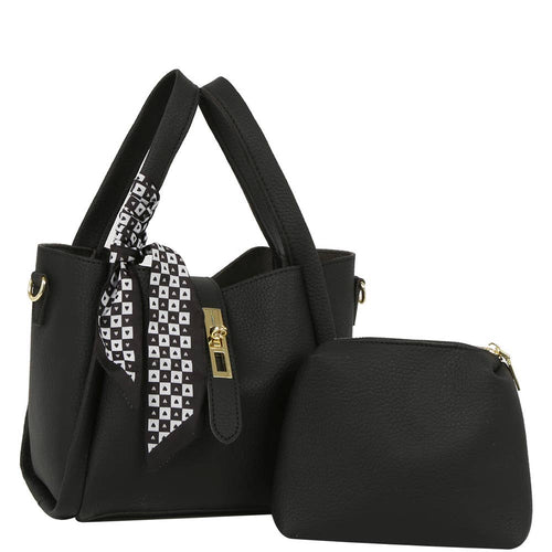 Bolso tote 2 en 1 con pañuelo y neceser