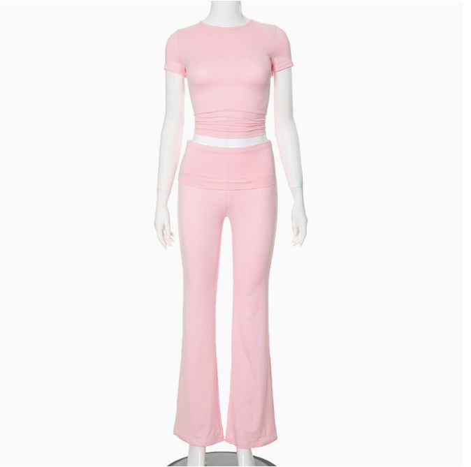 Y2K Summer Two-Piece Outfit Set