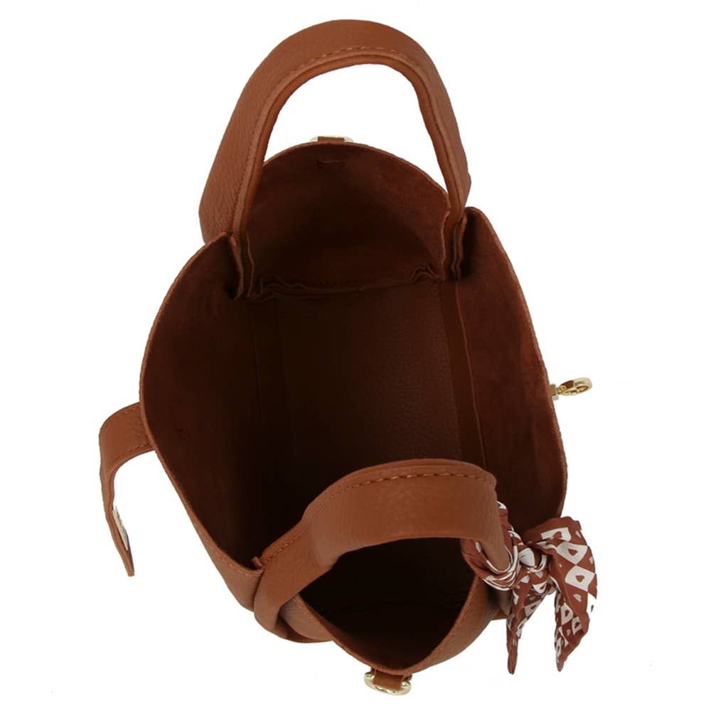 Bolso tote 2 en 1 con pañuelo y neceser