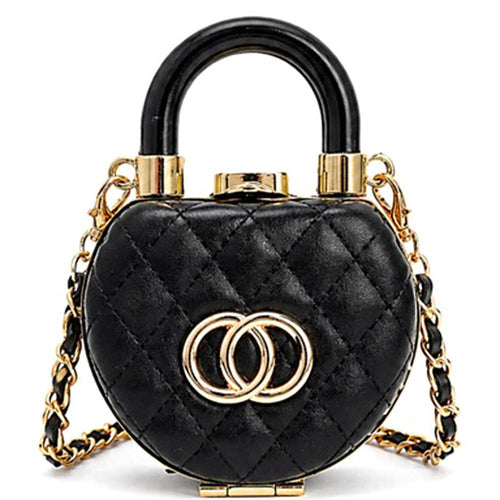 Bolso bandolera acolchado con asa