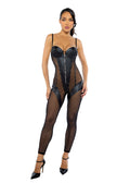 Catsuit de cuero sintético