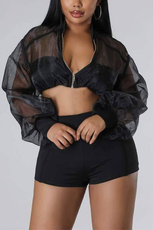 Conjunto de shorts de malla de tul