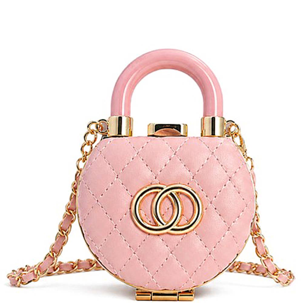 Bolso bandolera acolchado con asa
